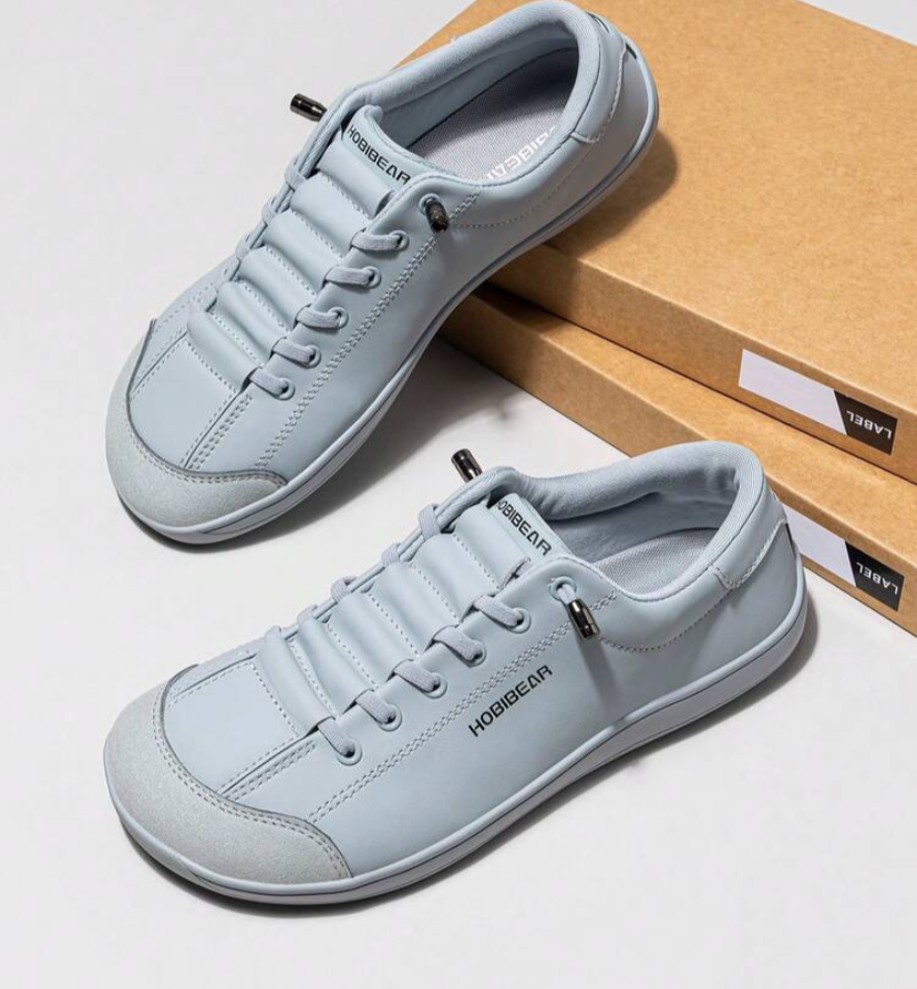 Grey Blue -Wide Toe-Box Bearfoot Shoes Men and Women