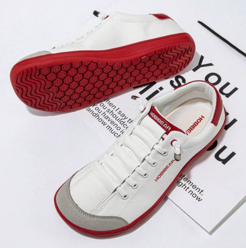 Red -Wide Toe-Box Bearfoot Shoes Men and Women