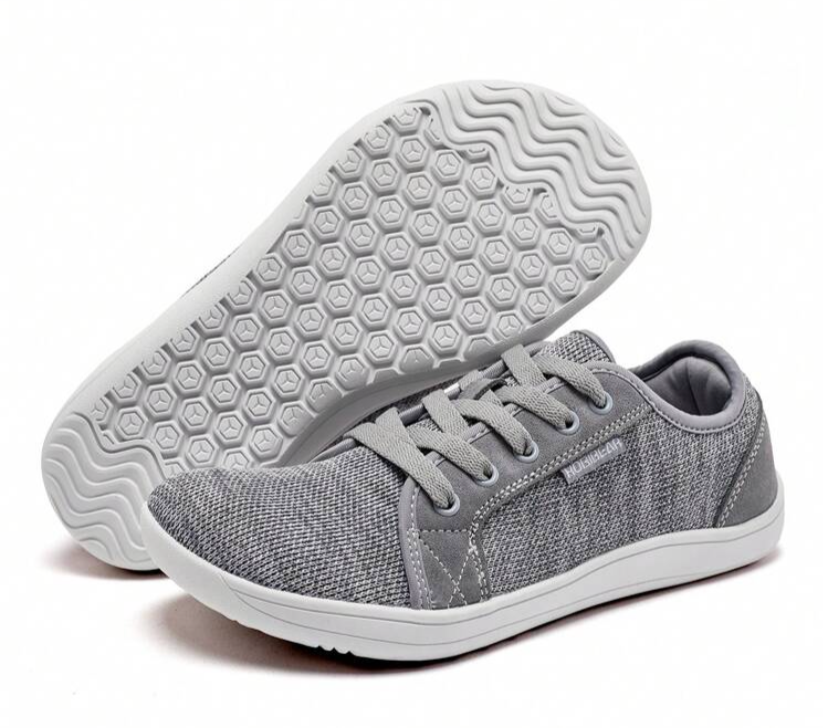 Grey -Wide Toe-Box Bearfoot Shoes Men and Women